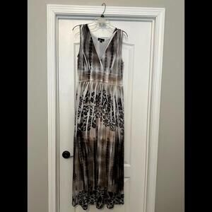 AB‎ Studio Long Desert Designed Long Dress Sz 10